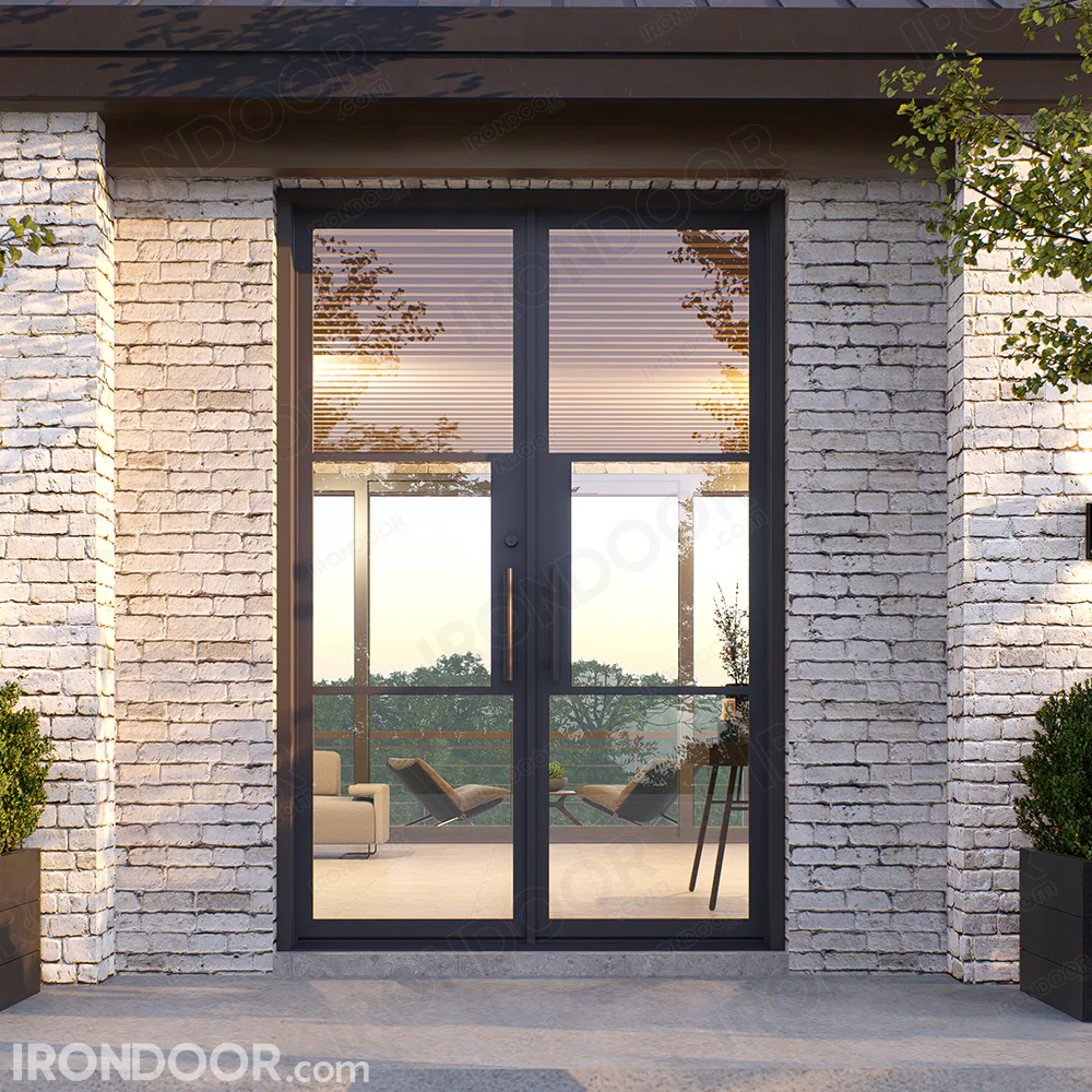 Custom Built - Air Black Exterior Double Entry Door - Image 4