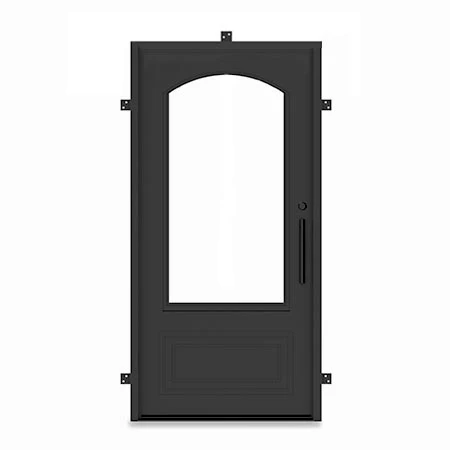Custom Built - Exterior Biltmore Single Wrought Iron Entry Door - Image 2