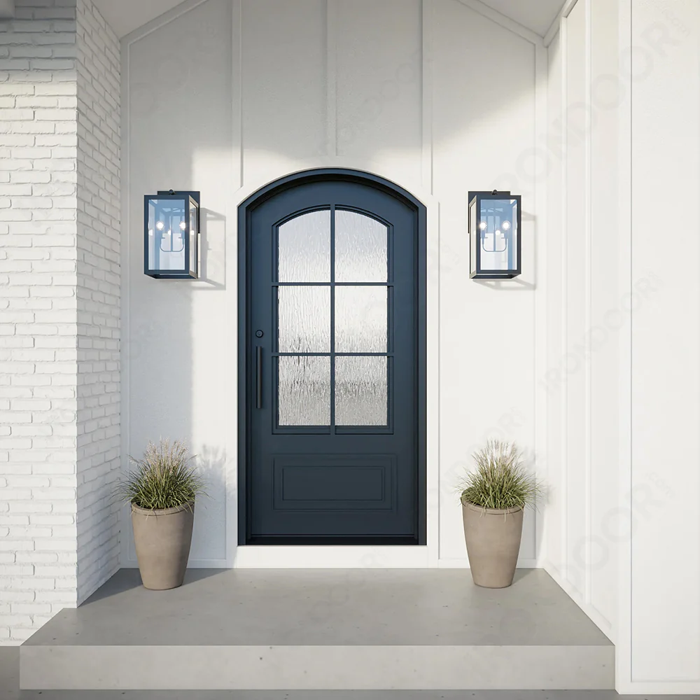 Custom Built - Exterior Biltmore Single Wrought Iron Entry Door - Image 7