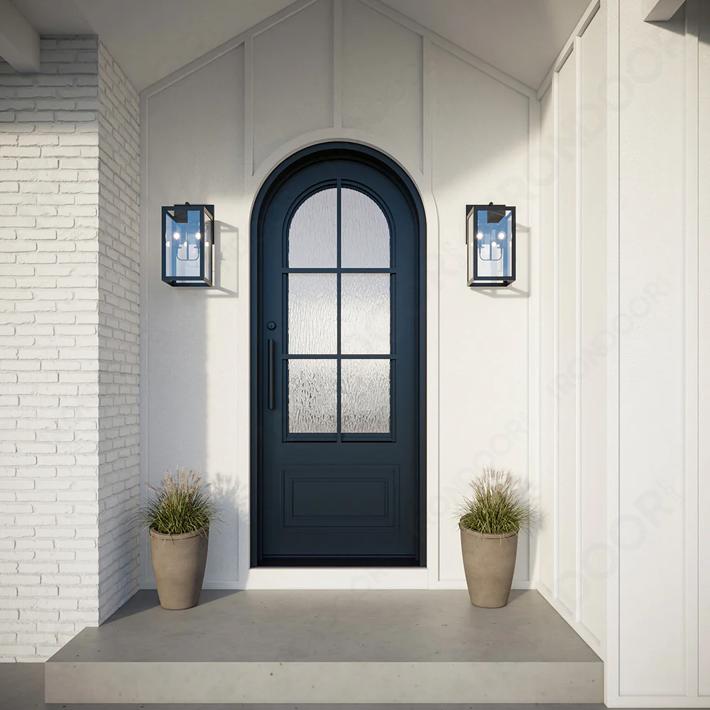 Custom Built - Exterior Biltmore Single Wrought Iron Entry Door - Image 8