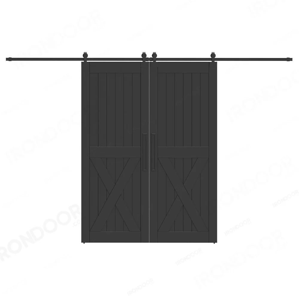 Farmhouse Black Double Barn Door