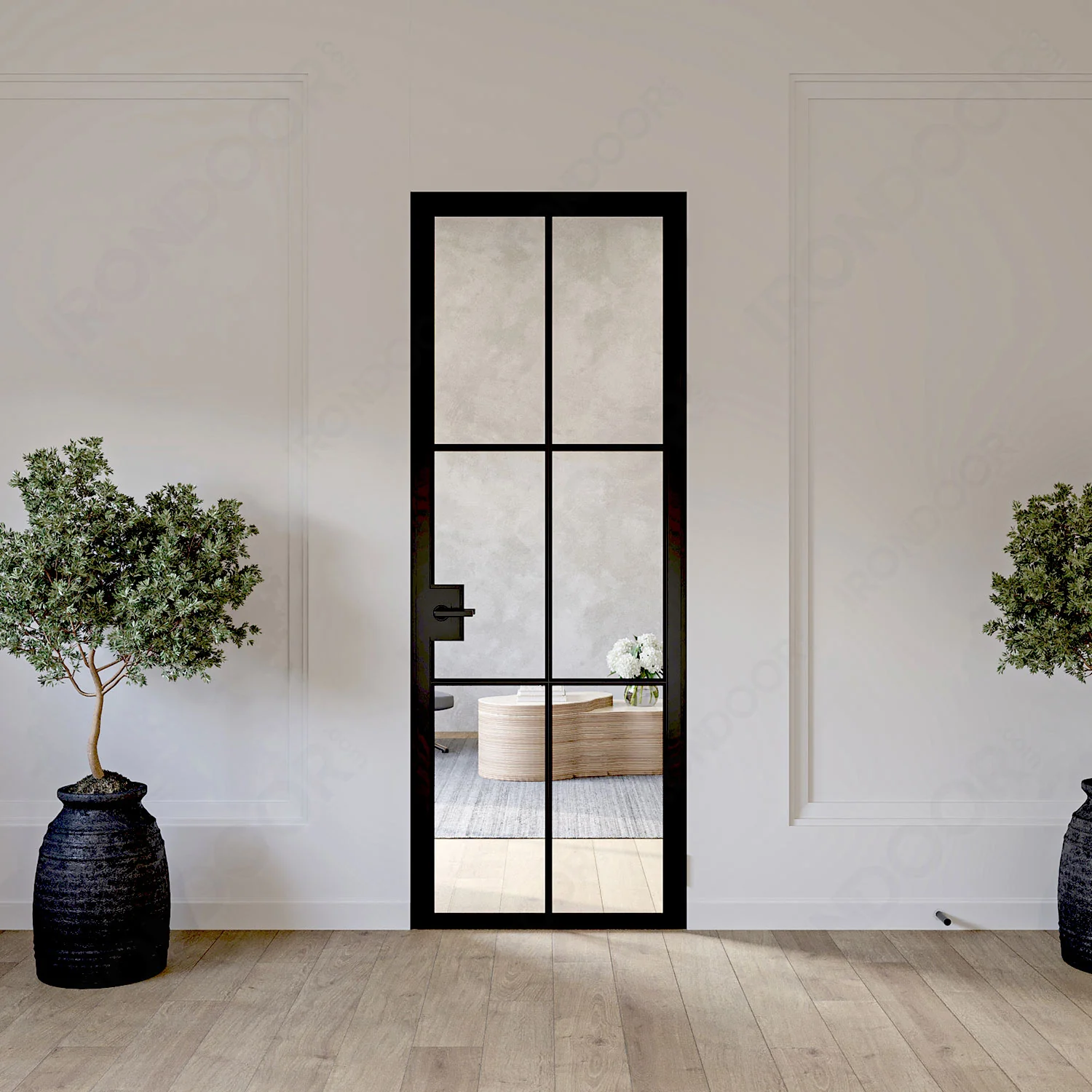 Liteair 23 Black Interior Single - Steel Interior Door