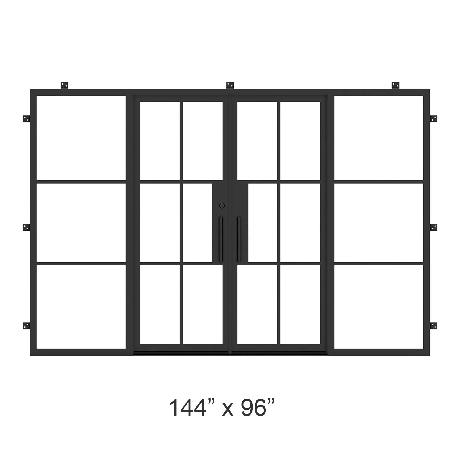 Liteair 43 - Double Steel French exterior door with Sidelights - Image 6