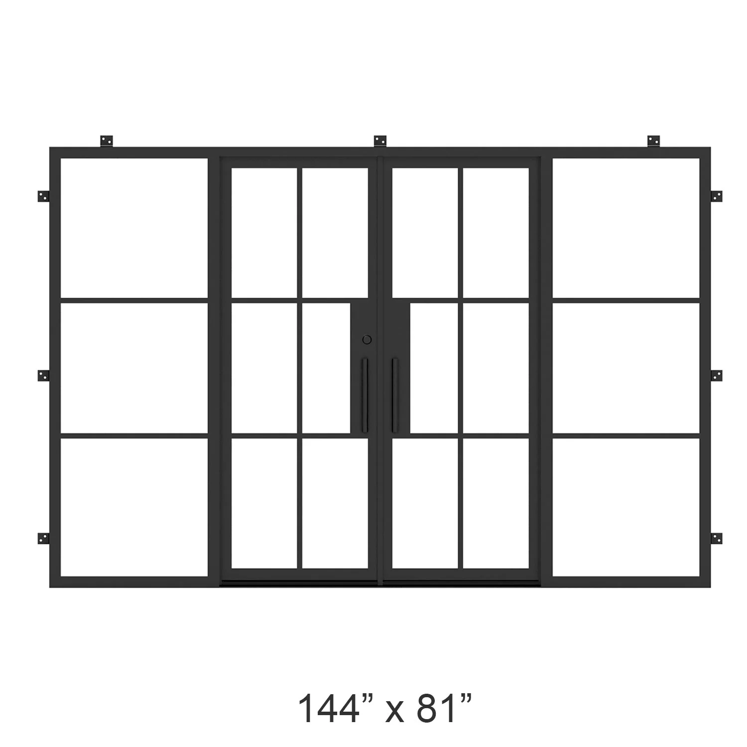 Liteair 43 - Double Steel French exterior door with Sidelights - Image 8
