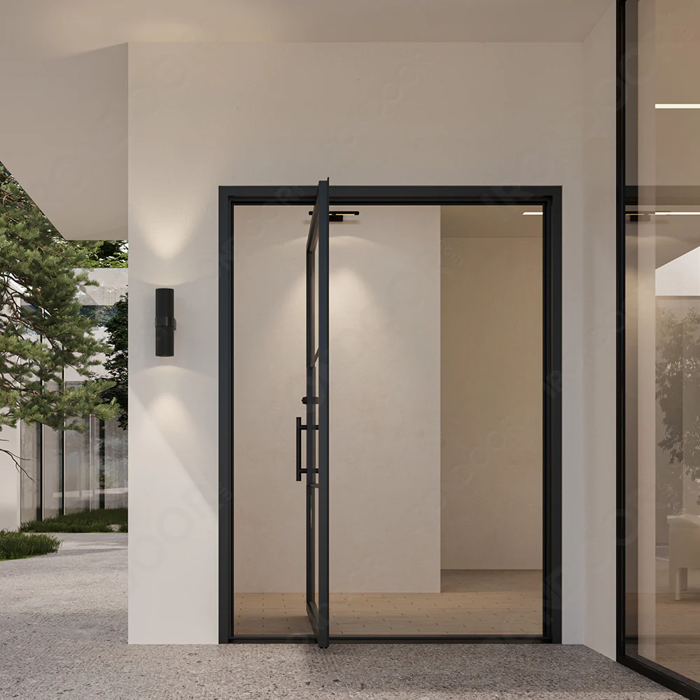 Openair 13 Black Pivot - Exterior Steel Entry Door - Image 3