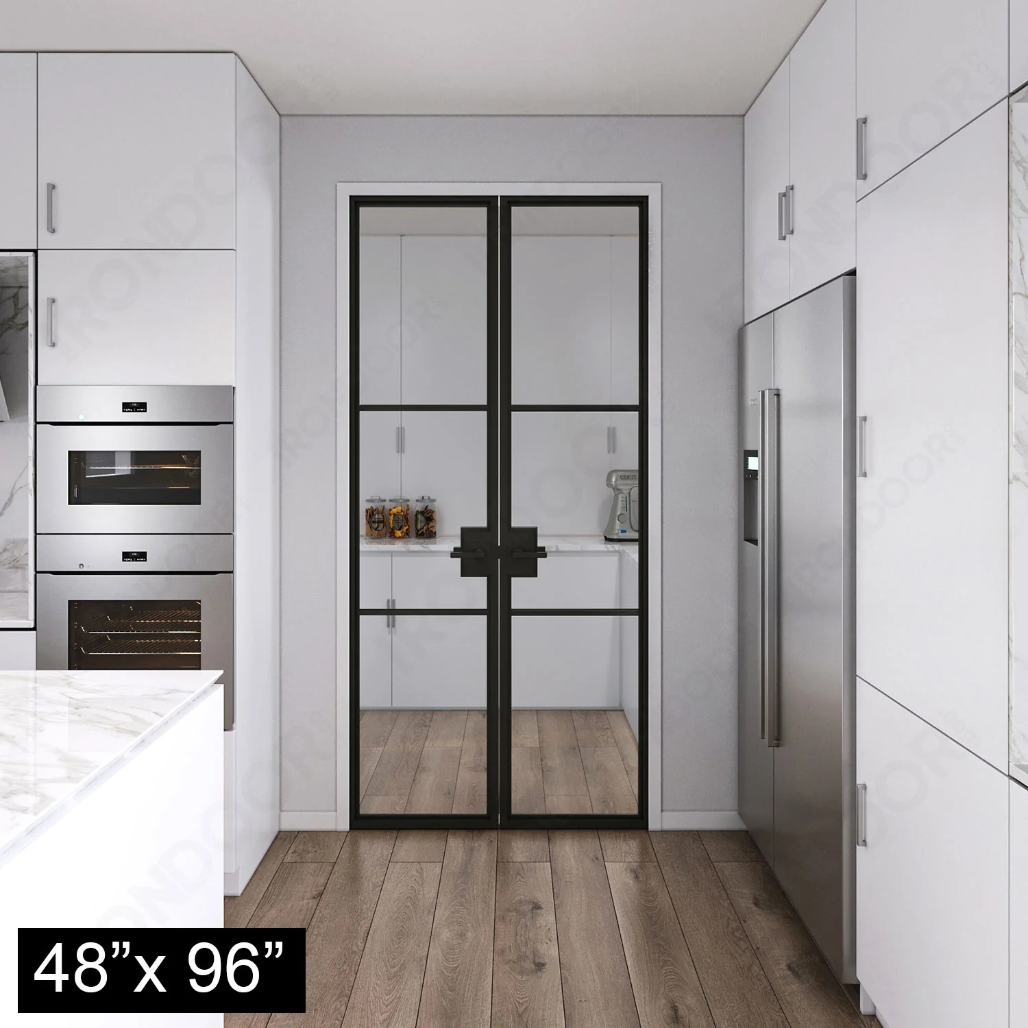 Interior Doors - Openair 43 Interior Double Steel Interior French Door - Image 4