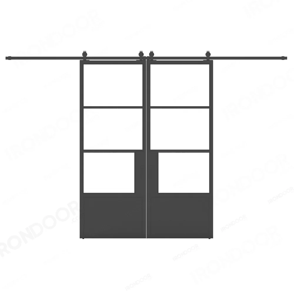 Double Openair 23 Black Barn Door
